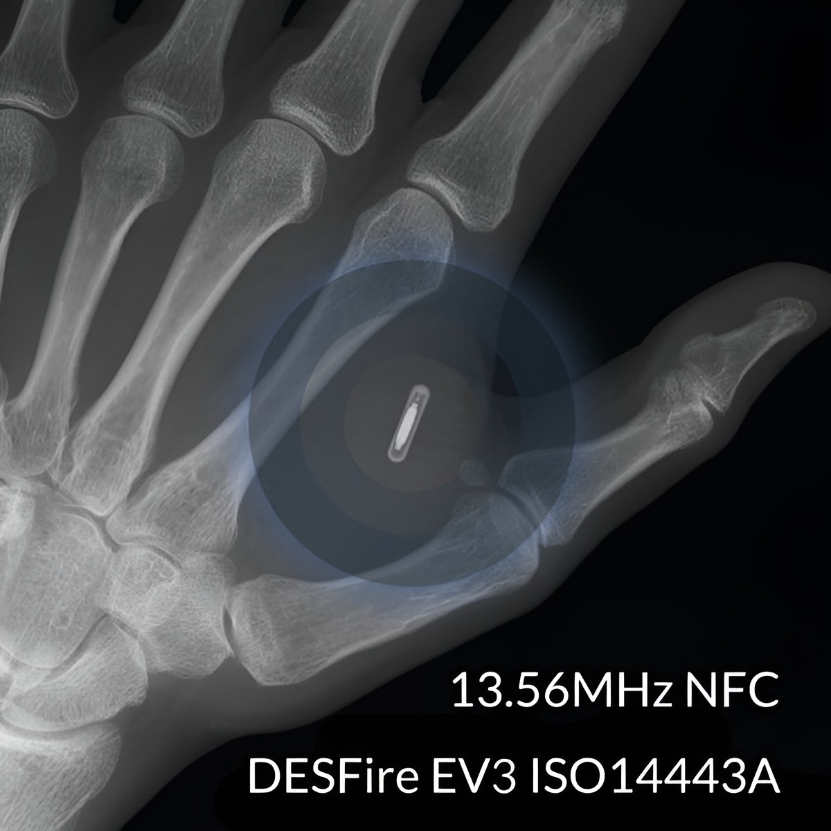 xDF3 DESFire EV3 Implantat – NFC Chip mit 8kB Speicher